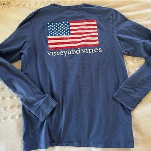 Vineyard vines American flag long sleeve tshirt size Boys XL